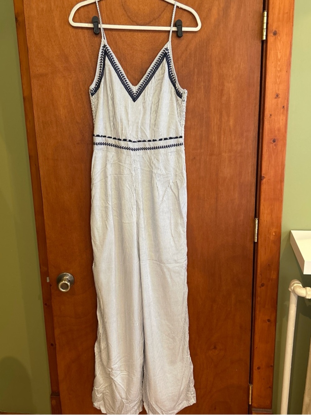 Japna striped jumpsuit size L NWT